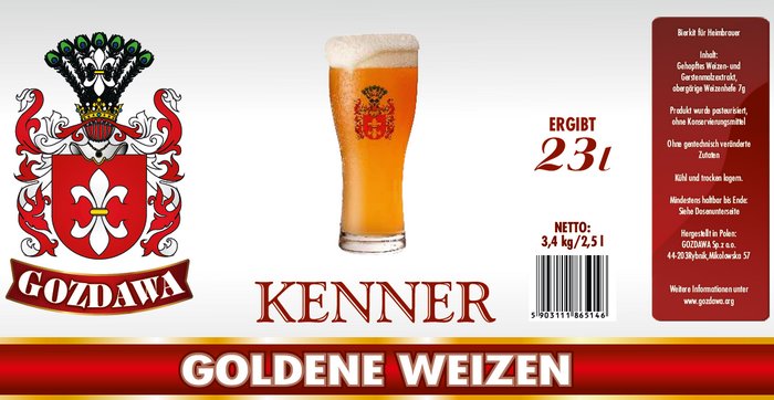 Kits for making beer at home Goldene Weizen