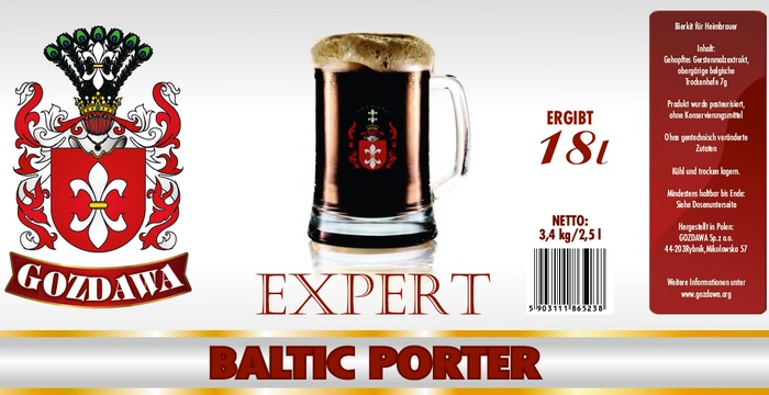 Kits for making beer at home Baltic Porter