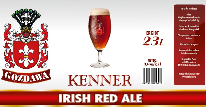 Kits for making beer at home Irish Red Ale
