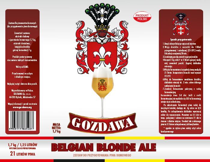 Kit per la produzione di birra a casa Belgian Blonde Ale