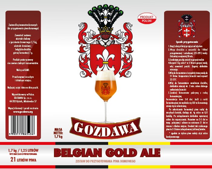Kit per la produzione di birra a casa Belgian Gold Ale